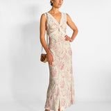 Brisbane Long Lace Trimmed Dress