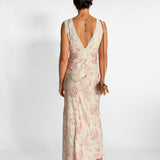 Brisbane Long Lace Trimmed Dress