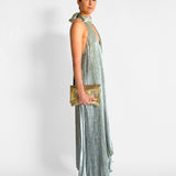 Pleat Halter Dress