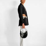 Cut Out Blazer with Chain Belt