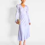 Knot Today Long Sleeve Silk Dress