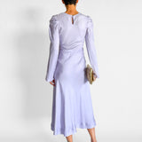 Knot Today Long Sleeve Silk Dress