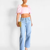 Myriad Puff Sleeve Cropped Top