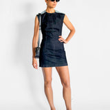 Double Denim Mini Dress