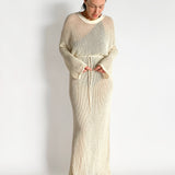 Crochet Knit Maxi Dress