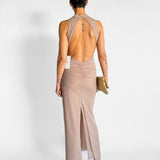 Ruby Open Back Gown
