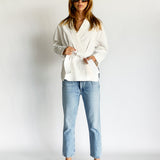 Relaxed Wrap Cotton Jacket