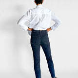 Liya High Rise Classic Fit Crop Jeans