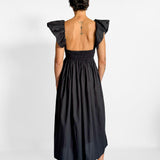 Flutter Sleeve Midi Dress