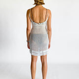 Crochet Knit Mini Dress