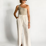 Dancer Checked Wide Leg Pant