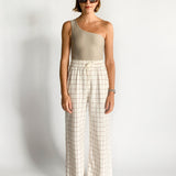 Dancer Checked Wide Leg Pant