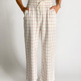 Dancer Checked Wide Leg Pant