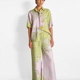 Sora linen shirt and matching wide-leg trousers