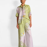 Sora linen shirt and matching wide-leg trousers