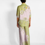 Sora linen shirt and matching wide-leg trousers