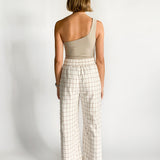 Dancer Checked Wide Leg Pant