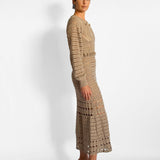 Bead & Crochet Maxi Dress