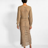 Bead & Crochet Maxi Dress