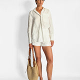 Logo Linen Shirt and Short Set