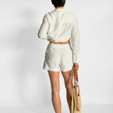 Logo Linen Shirt and Short Set