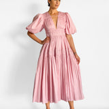 Fallingwater Ruched Midi Dress