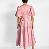 Fallingwater Ruched Midi Dress