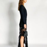 Asymmetrical Lace Skirt