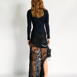 Asymmetrical Lace Skirt