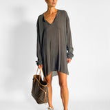 Long Sleeve Silk Tunic