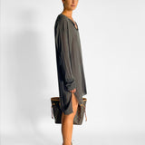 Long Sleeve Silk Tunic
