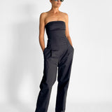 Tailored Strapless Jumpsuit