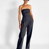 Tailored Strapless Jumpsuit
