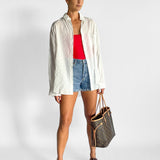 Embroidered Oversized Shirt