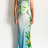 Eden Illustrated Maxi Skirt