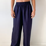 Signat Silk Gathered Pants