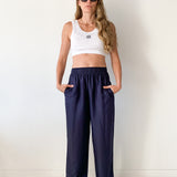 Signat Silk Gathered Pants