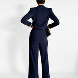 Cashmere Button Up Top and Pant Set
