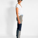 Patchwork Cord Jeans