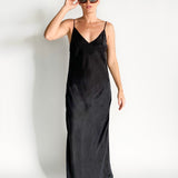 Eden Nero Embroidered Maxi Dress