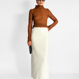 High Neck  Sheer Knit Top