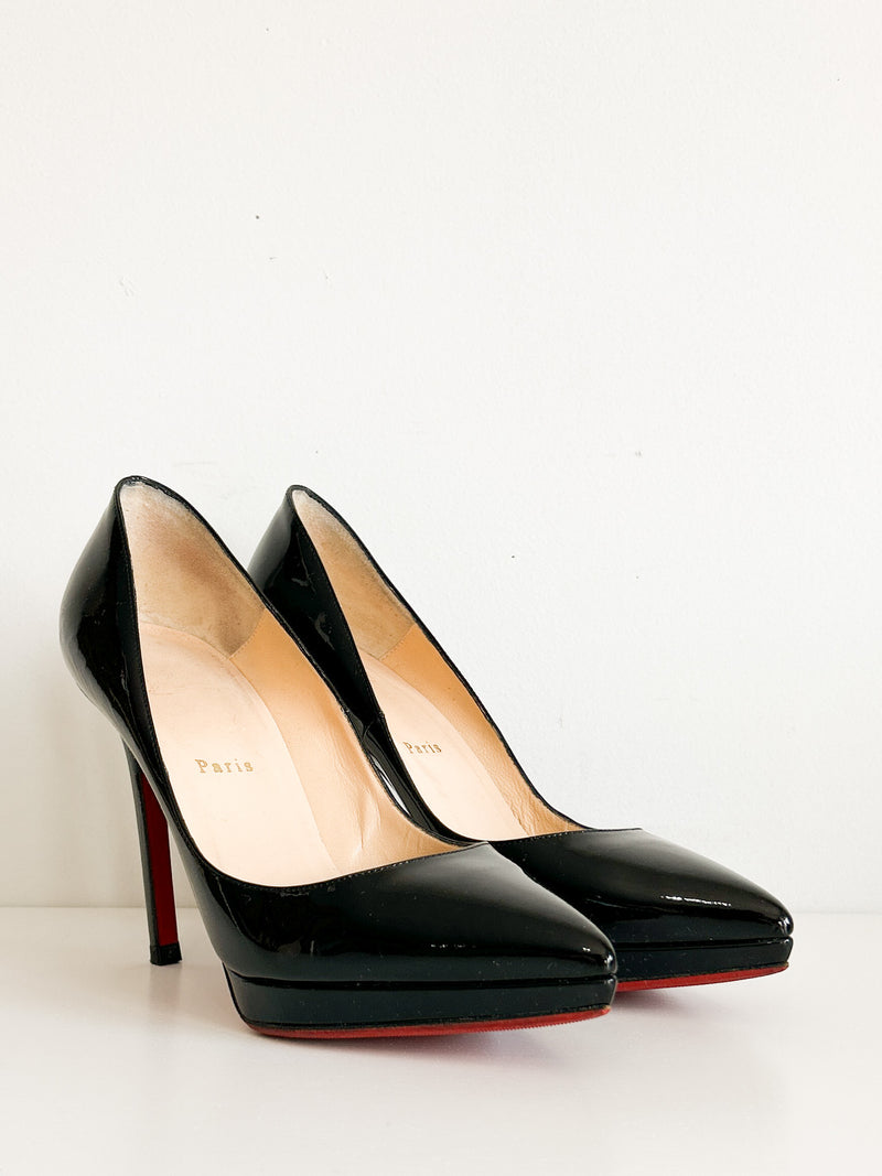 Black Patent Leather Heels