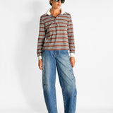 Vintage Stripe Longsleeve Polo