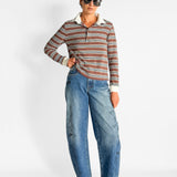 Vintage Stripe Longsleeve Polo
