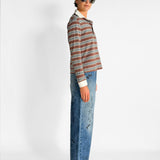 Vintage Stripe Longsleeve Polo