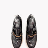 Gold Chain Platform Loafers