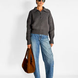 Sura Knit Button Up Sweater
