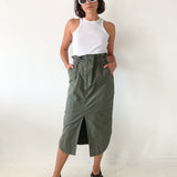 Cotton Utility Skirt