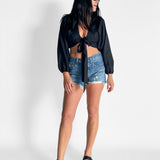 Batwing Tie Top