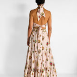 Painted Prayers Halter Top & High Waisted Tiered Skirt Set